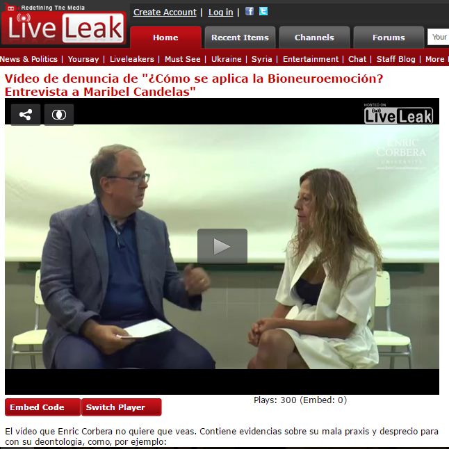 RedUNE denuncia el intento de acallar su voz crítica contra la bioneuroemoción